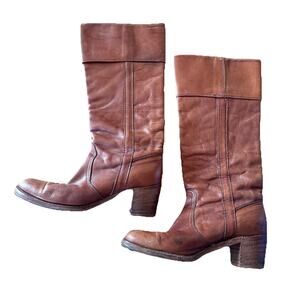 Fyre Campus Cuff Pull On Boots Made in USA Vintage Size 8.5B 8515